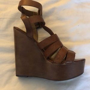 Ultra High Tan Chinese Laundry Wedges